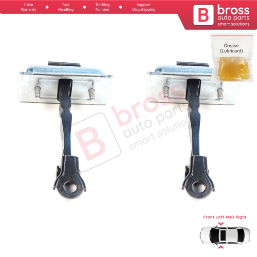 2 Pieces Front Door Stop Check Assy Limiter Strap for Renault 5 E-Tech Alpine A290 2024-On 804305524R