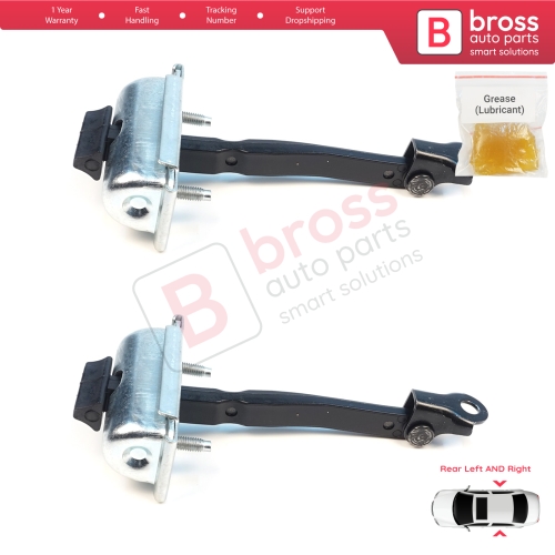 2 Pieces Rear Door Stop Check Assy Limiter Strap for Renault 5 E-Tech Alpine A290 2024-On 824308906R