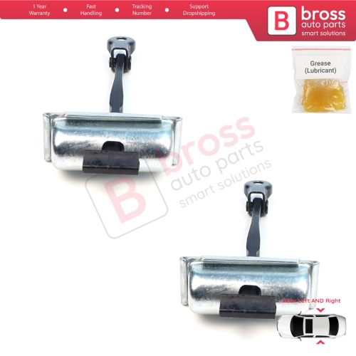 2 Pieces Rear Door Stop Check Assy Limiter Strap for Renault 5 E-Tech Alpine A290 2024-On 824308906R
