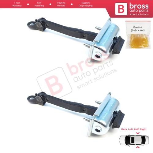 2 Pieces Rear Door Stop Check Assy Limiter Strap for Renault 5 E-Tech Alpine A290 2024-On 824308906R