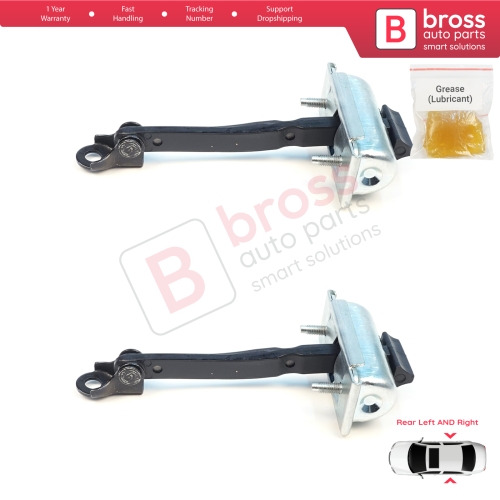 2 Pieces Rear Door Stop Check Assy Limiter Strap for Renault 5 E-Tech Alpine A290 2024-On 824308906R
