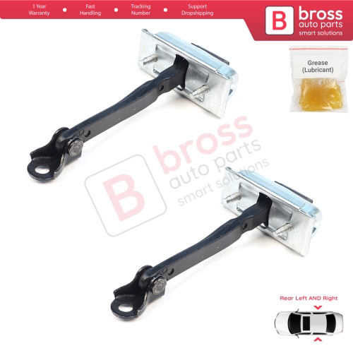 2 Pieces Rear Door Stop Check Assy Limiter Strap for Renault 5 E-Tech Alpine A290 2024-On 824308906R
