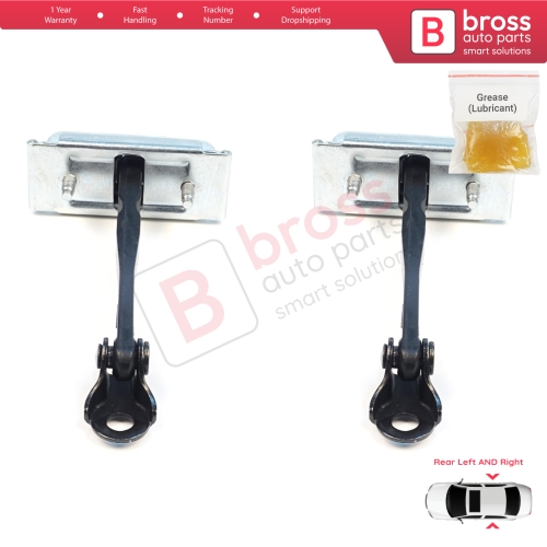 2 Pieces Rear Door Stop Check Assy Limiter Strap for Renault 5 E-Tech Alpine A290 2024-On 824308906R