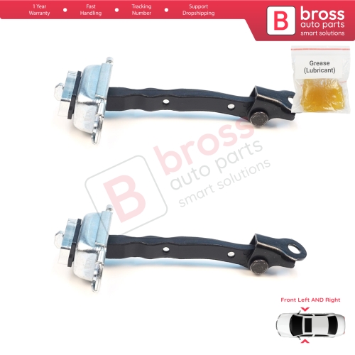 2 Pieces Front Door Stop Check Assy Limiter Strap for Nissan Qashqai MK1 J10 Dualis 2006-2014 80430JD000