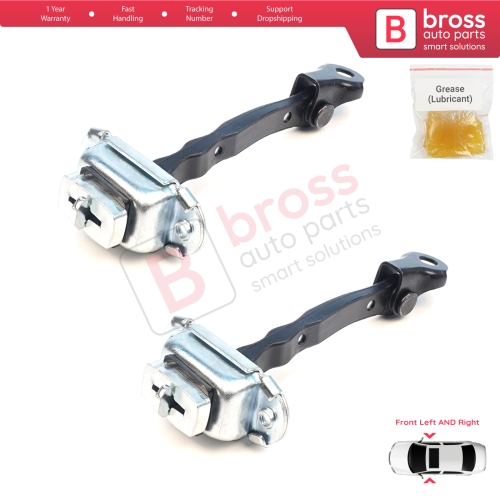 2 Pieces Front Door Stop Check Assy Limiter Strap for Nissan Qashqai MK1 J10 Dualis 2006-2014 80430JD000