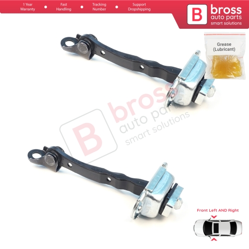 2 Pieces Front Door Stop Check Assy Limiter Strap for Nissan Qashqai MK1 J10 Dualis 2006-2014 80430JD000