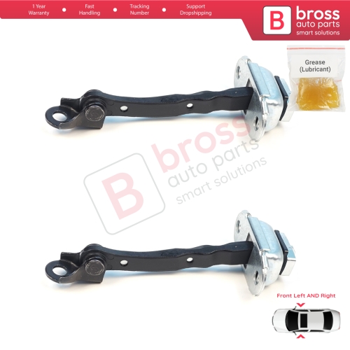 2 Pieces Front Door Stop Check Assy Limiter Strap for Nissan Qashqai MK1 J10 Dualis 2006-2014 80430JD000