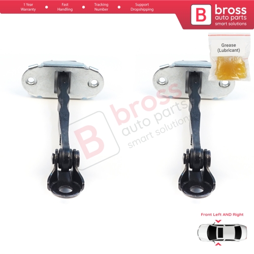 2 Pieces Front Door Stop Check Assy Limiter Strap for Nissan Qashqai MK1 J10 Dualis 2006-2014 80430JD000
