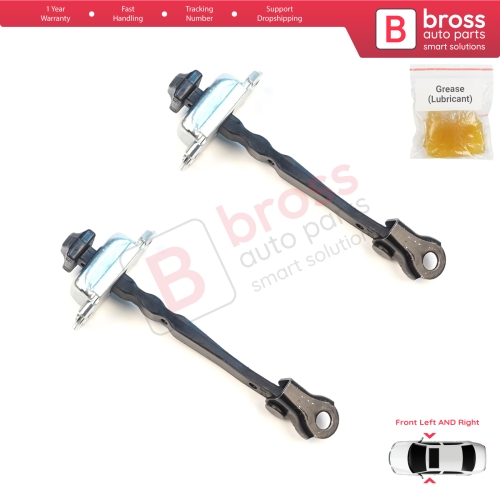 2 Pieces Front Door Stop Check Assy Limiter Strap for Nissan Micra MK5 K14 2016-2023 80430-5FA0A