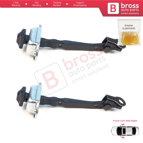 2 Pieces Front Door Stop Check Assy Limiter Strap for Nissan Micra MK5 K14 2016-2023 80430-5FA0A