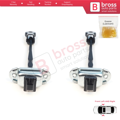 2 Pieces Front Door Stop Check Assy Limiter Strap for Nissan Micra MK5 K14 2016-2023 80430-5FA0A
