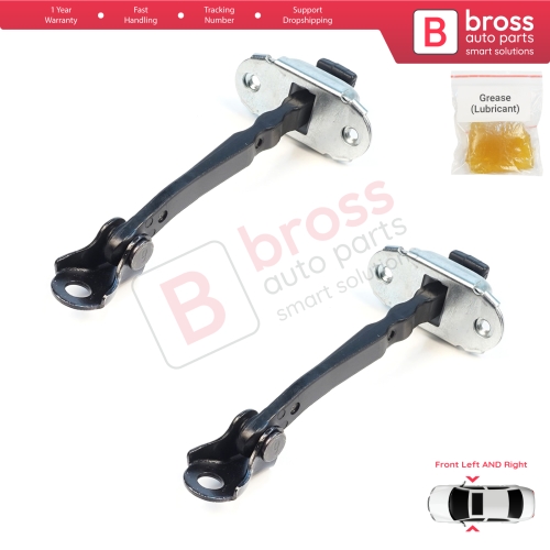 2 Pieces Front Door Stop Check Assy Limiter Strap for Nissan Micra MK5 K14 2016-2023 80430-5FA0A