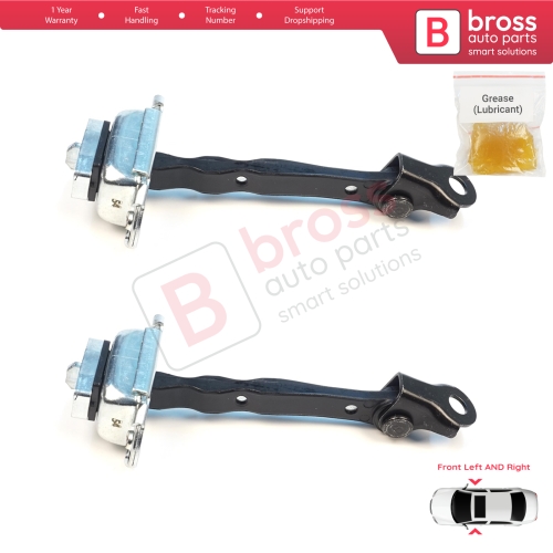 2 Pieces Front Door Stop Check Assy Limiter Strap for Nissan Micra MK4 K13 K13K K13KK 2011-2022 804301HB0A