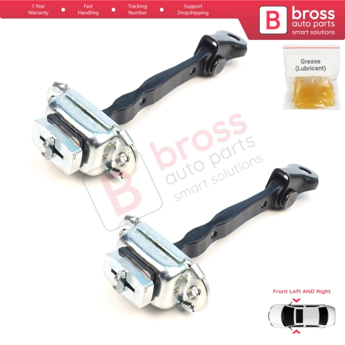 2 Pieces Front Door Stop Check Assy Limiter Strap for Nissan Micra MK4 K13 K13K K13KK 2011-2022 804301HB0A