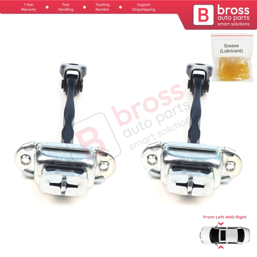2 Pieces Front Door Stop Check Assy Limiter Strap for Nissan Micra MK4 K13 K13K K13KK 2011-2022 804301HB0A