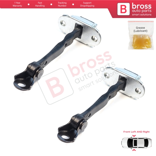 2 Pieces Front Door Stop Check Assy Limiter Strap for Nissan Micra MK4 K13 K13K K13KK 2011-2022 804301HB0A