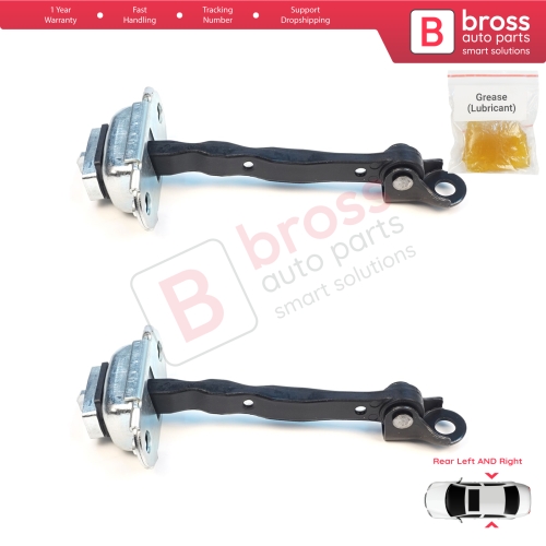 2 Pieces Rear Door Stop Check Assy Limiter Strap for Nissan Micra MK4 K13 K13K K13KK 2011-2022 824301HB0A