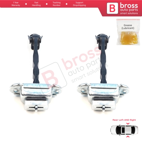 2 Pieces Rear Door Stop Check Assy Limiter Strap for Nissan Micra MK4 K13 K13K K13KK 2011-2022 824301HB0A