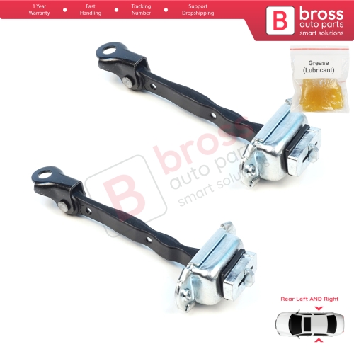 2 Pieces Rear Door Stop Check Assy Limiter Strap for Nissan Micra MK4 K13 K13K K13KK 2011-2022 824301HB0A