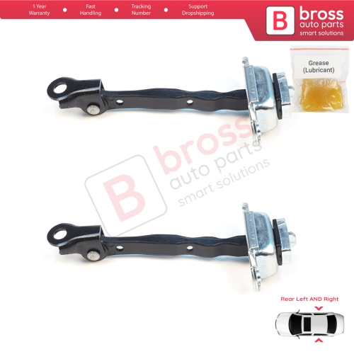2 Pieces Rear Door Stop Check Assy Limiter Strap for Nissan Micra MK4 K13 K13K K13KK 2011-2022 824301HB0A