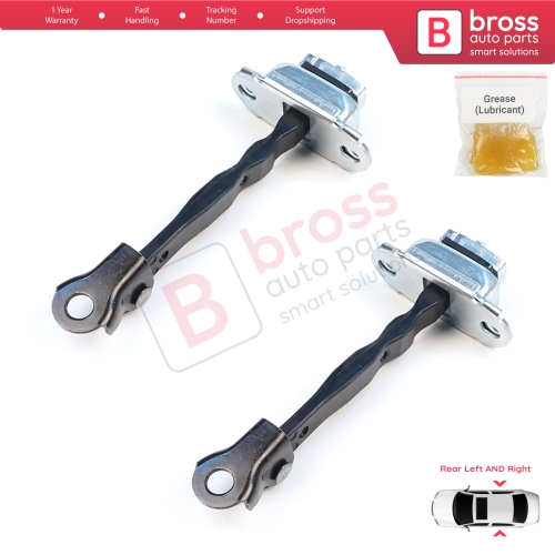 2 Pieces Rear Door Stop Check Assy Limiter Strap for Nissan Micra MK4 K13 K13K K13KK 2011-2022 824301HB0A