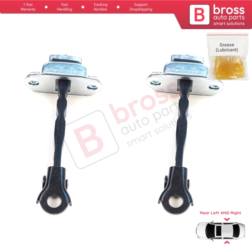 2 Pieces Rear Door Stop Check Assy Limiter Strap for Nissan Micra MK4 K13 K13K K13KK 2011-2022 824301HB0A