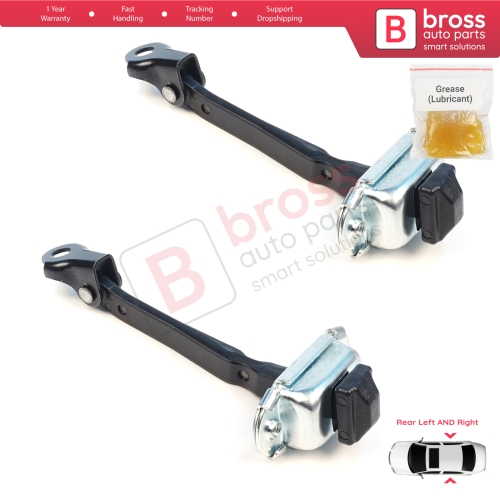 2 Pieces Rear Door Stop Check Assy Limiter Strap for Nissan Juke MK2 F16 2019-On 824306PA0A
