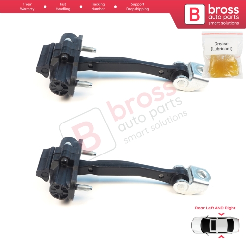 2 Pieces Rear Door Stop Check Assy Limiter Strap for Volvo V40 525 Cross Country 526 2012–2019 31298427