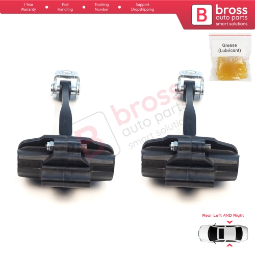 2 Pieces Rear Door Stop Check Assy Limiter Strap for Volvo V40 525 Cross Country 526 2012–2019 31298427