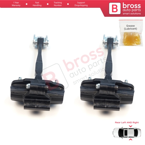 2 Pieces Rear Door Stop Check Assy Limiter Strap for Volvo XC60 MK2 246 2017-On 31424467