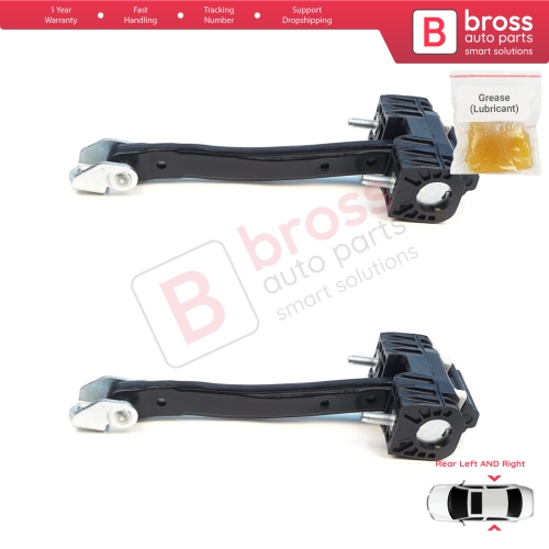 2 Pieces Rear Door Stop Check Assy Limiter Strap for Volvo XC90 MK2 256 2014-On 31395138