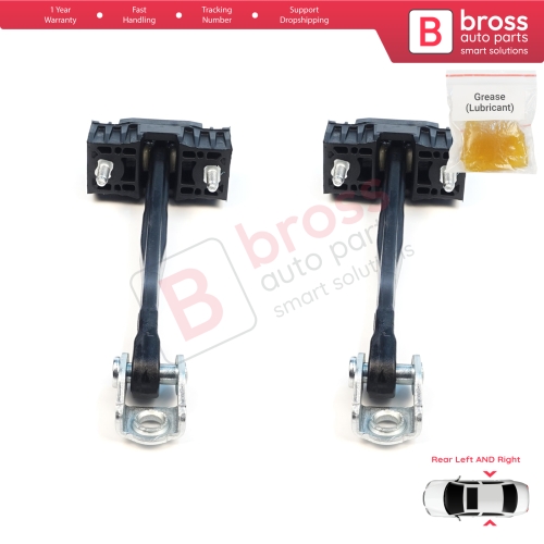 2 Pieces Rear Door Stop Check Assy Limiter Strap for Volvo XC90 MK2 256 2014-On 31395138