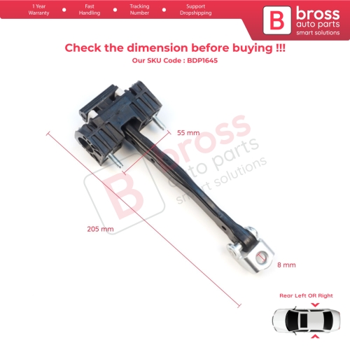 Rear Door Stop Check Assy Limiter Strap for Volvo XC90 MK2 256 2014-On 31395138
