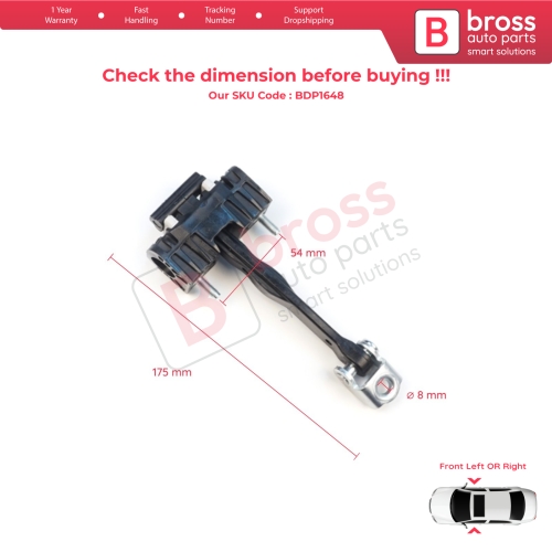 2 Pieces Front Door Stop Check Assy Limiter Strap for Volvo S90 MK2 234 V90 MK2 235 Estate 236 Cross Country 2016-On 31689103