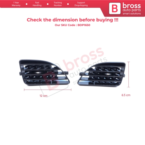 Dashboard Side Air Vent Grill Cover Trim Nozzle Deflector Diffuser Left Right for Renault Megane MK3 2008-2016 Fluence L3 2009–2020 687618845R 687604198R