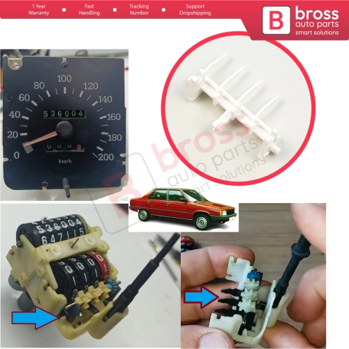 Kilometer Odometer Speedometer Cluster Trip Meter Km/h Reset Part for Renault 9 R9 L42 1981-1997 