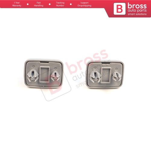 2 Pieces Sun Visor Shade Holder Hook Clips Gray Color for Audi A1 A3 A4 B7 B8 B9 A5 A6 C6 Q2 Q3 Q5  TT Seat Exeo