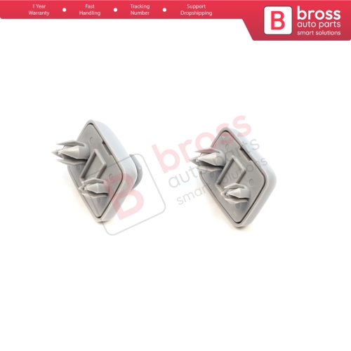 2 Pieces Sun Visor Shade Holder Hook Clips Gray Color for Audi A1 A3 A4 B7 B8 B9 A5 A6 C6 Q2 Q3 Q5  TT Seat Exeo