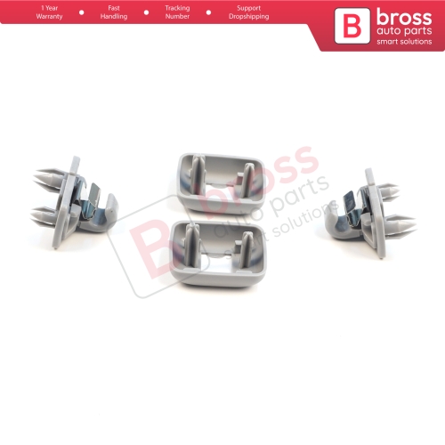 2 Pieces Sun Visor Shade Holder Hook Clips Gray Color for Audi A1 A3 A4 B7 B8 B9 A5 A6 C6 Q2 Q3 Q5  TT Seat Exeo