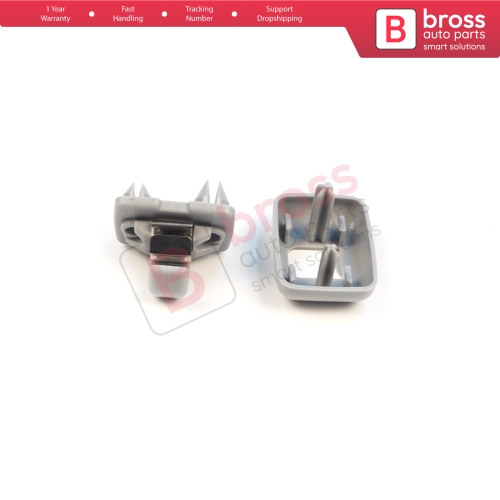 1 Piece Sun Visor Shade Holder Hook Clips Gray Color for Audi A1 A3 A4 B7 B8 B9 A5 A6 C6 Q2 Q3 Q5  TT Seat Exeo