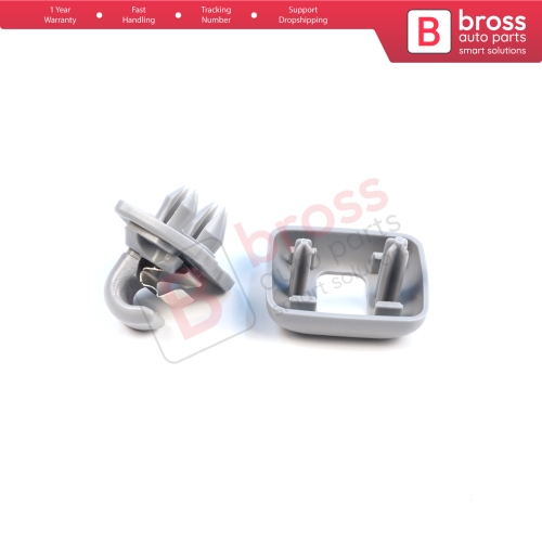 1 Piece Sun Visor Shade Holder Hook Clips Gray Color for Audi A1 A3 A4 B7 B8 B9 A5 A6 C6 Q2 Q3 Q5  TT Seat Exeo