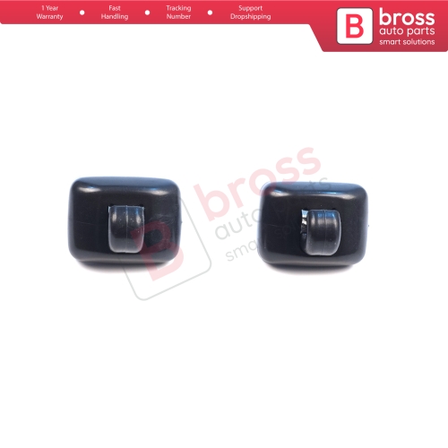 2 Pieces Sun Visor Shade Holder Hook Clips Black Color for Audi A1 A3 A4 B7 B8 B9 A5 A6 C6 Q2 Q3 Q5 TT Seat Exeo