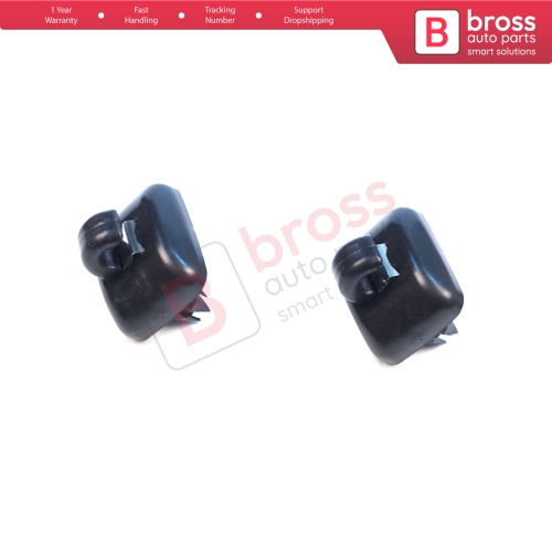 2 Pieces Sun Visor Shade Holder Hook Clips Black Color for Audi A1 A3 A4 B7 B8 B9 A5 A6 C6 Q2 Q3 Q5 TT Seat Exeo