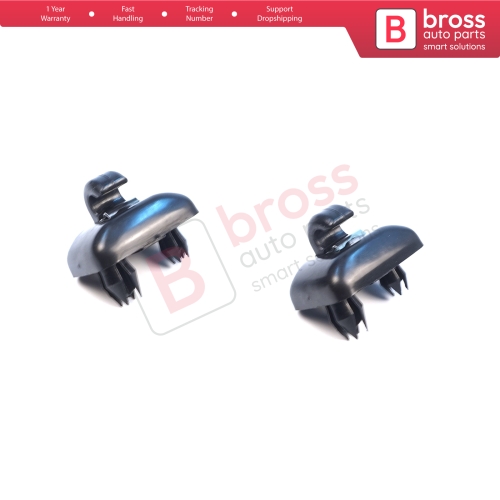 2 Pieces Sun Visor Shade Holder Hook Clips Black Color for Audi A1 A3 A4 B7 B8 B9 A5 A6 C6 Q2 Q3 Q5 TT Seat Exeo