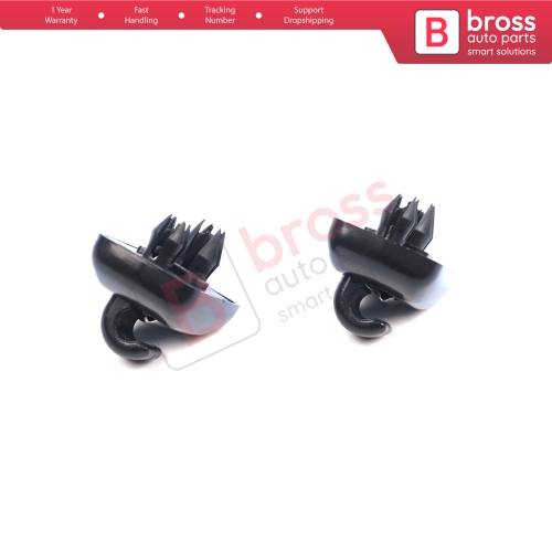 2 Pieces Sun Visor Shade Holder Hook Clips Black Color for Audi A1 A3 A4 B7 B8 B9 A5 A6 C6 Q2 Q3 Q5 TT Seat Exeo