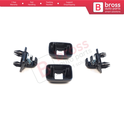 2 Pieces Sun Visor Shade Holder Hook Clips Black Color for Audi A1 A3 A4 B7 B8 B9 A5 A6 C6 Q2 Q3 Q5 TT Seat Exeo
