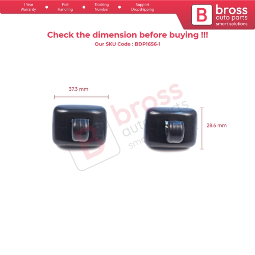 2 Pieces Sun Visor Shade Holder Hook Clips Black Color for Audi A1 A3 A4 B7 B8 B9 A5 A6 C6 Q2 Q3 Q5 TT Seat Exeo