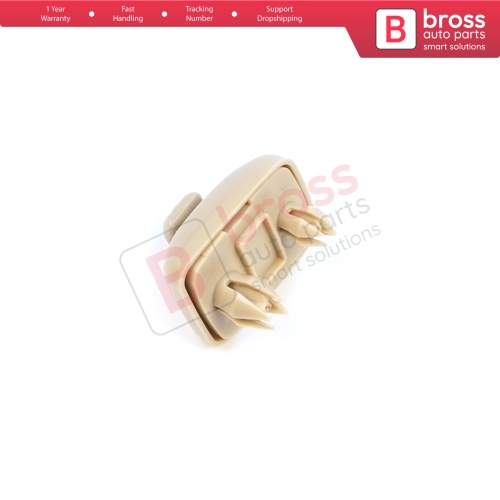 1 Piece Sun Visor Shade Holder Hook Clips Beige Color for Audi A1 A3 A4 B7 B8 B9 A5 A6 C6 Q2 Q3 Q5 TT Seat Exeo