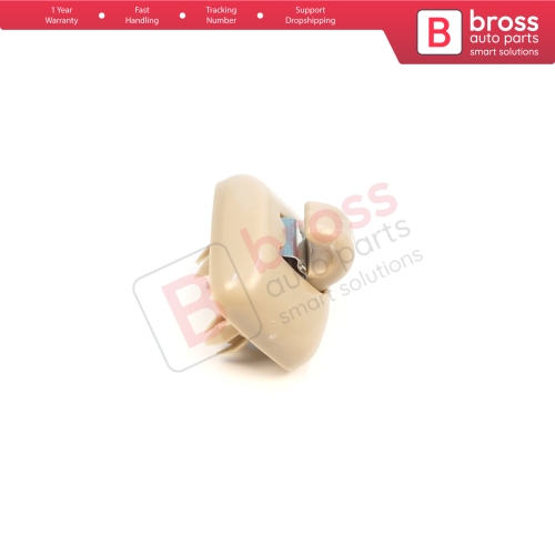 1 Piece Sun Visor Shade Holder Hook Clips Beige Color for Audi A1 A3 A4 B7 B8 B9 A5 A6 C6 Q2 Q3 Q5 TT Seat Exeo