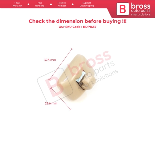 1 Piece Sun Visor Shade Holder Hook Clips Beige Color for Audi A1 A3 A4 B7 B8 B9 A5 A6 C6 Q2 Q3 Q5 TT Seat Exeo
